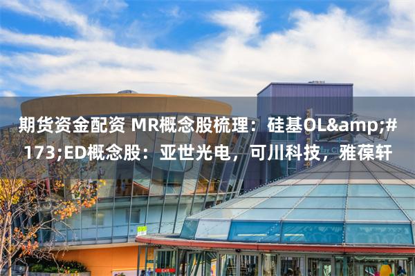 期货资金配资 MR概念股梳理:硅基OL­ED概念股:亚世光电,可川科技,雅葆轩
