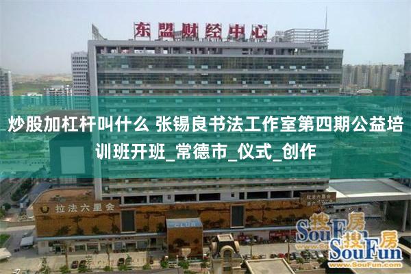 炒股加杠杆叫什么 张锡良书法工作室第四期公益培训班开班_常德市_仪式_创作