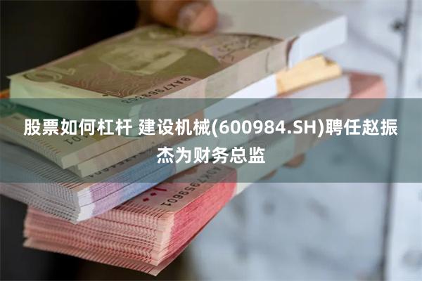 股票如何杠杆 建设机械(600984.SH)聘任赵振杰为财务总监
