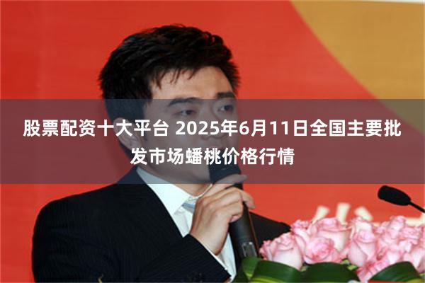 股票配资十大平台 2025年6月11日全国主要批发市场蟠桃价格行情
