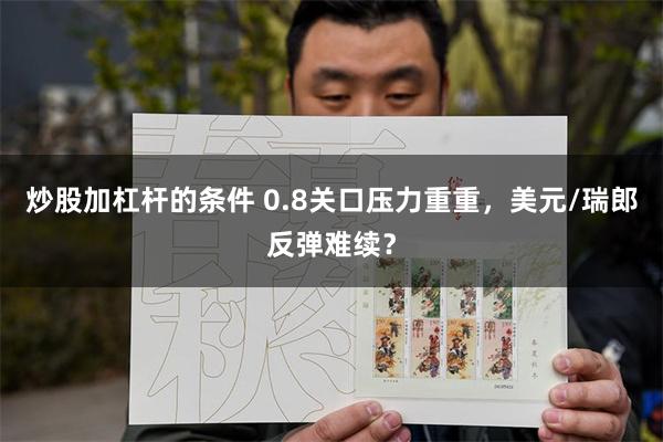 炒股加杠杆的条件 0.8关口压力重重，美元/瑞郎反弹难续？